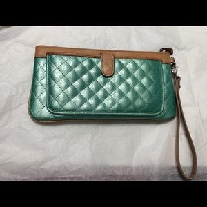 Retired consuela candy crush wristlet clutch